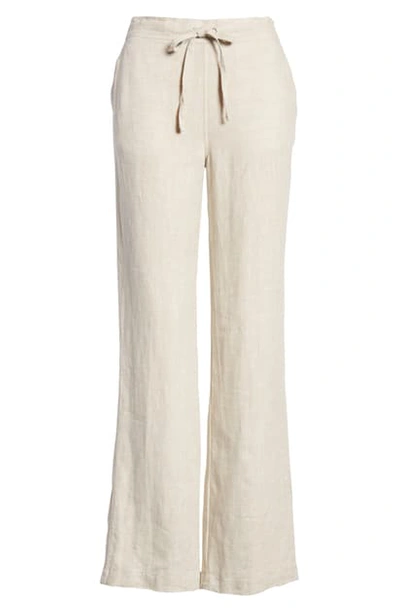 Vince Camuto Wide Leg Linen Pants In Ultra White
