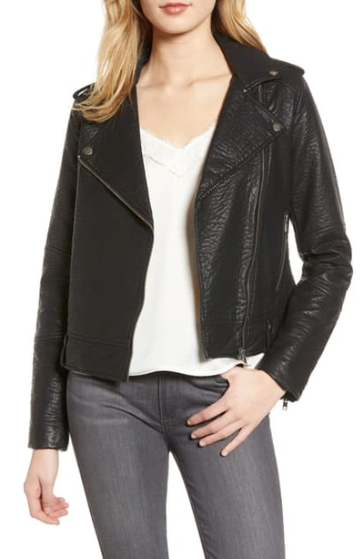 Cupcakes And Cashmere Vivica Faux Leather Jacket In Black
