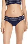 TORY BURCH COSTA SMOCKED HIPSTER BIKINI BOTTOMS,33627