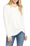 STATESIDE TWIST FRONT FLEECE SWEATSHIRT,130-2640