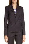 HUGO BOSS JARANA RICH CHECK WOOL SUIT JACKET,5041145596500