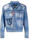 Dsquared2 Rave On Denim Jacket In Blue