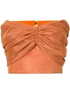 BAMBAH CROPPED STRAPLESS TOP