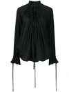 Dsquared2 Ruffle Blouse In Black