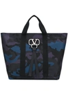 VALENTINO GARAVANI VALENTINO VALENTINO GARAVANI V RING TOTE - 蓝色