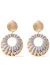 ISABEL MARANT ISABEL MARANT WOMAN SILVER AND GOLD-TONE EARRINGS GOLD,3074457345620573529