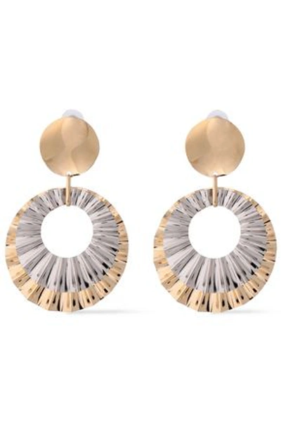 Isabel Marant Woman Silver And Gold-tone Earrings Gold