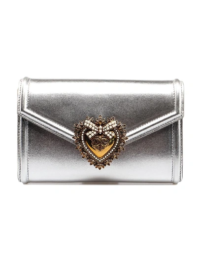 Dolce & Gabbana Devotion Belt Bag In Argento