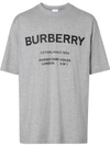 BURBERRY BURBERRY HORSEFERRY PRINT COTTON T-SHIRT - 灰色