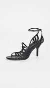 3.1 Phillip Lim Lily Knotted Leather Sandals In Black