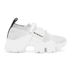 GIVENCHY GIVENCHY WHITE AND GREY JAW LOW SNEAKERS