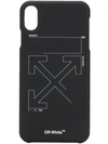 Off-white Arrow Logo Iphone X Case In Black