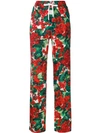 DOLCE & GABBANA FLORAL PRINT TRACK TROUSERS