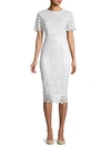 Alexia Admor Lace Sheath Dress In Paper White