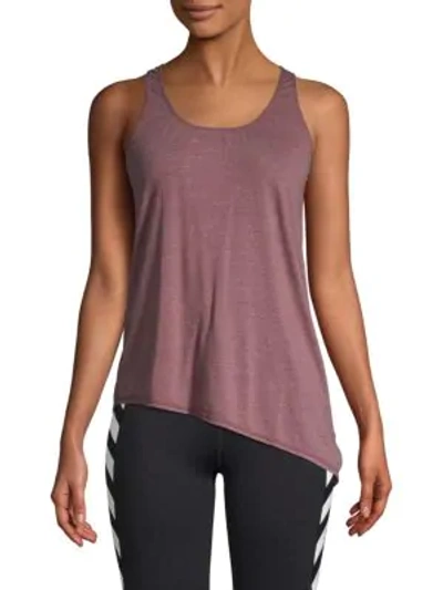 Vimmia Strappy Back Asymmetrical Tank Top In Thistle