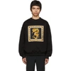 VERSACE VERSACE BLACK SILK DRAGON SWEATSHIRT