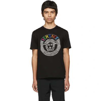 Versace Vers Logo Medusa Ss Tee Blk - 黑色 In Black