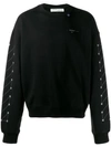 Off-white Diag Backbone Over Sweatshirt In Black