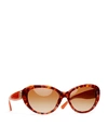 Tory Burch Reva Cat-eye Sunglasses In Cherry Tortoise/watermelon