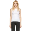 Totême + Net Sustain Curved Ribbed Stretch Organic Cotton-jersey Tank In White