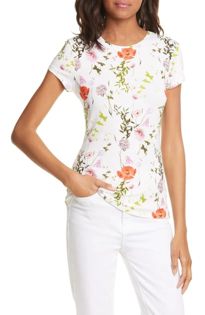 Ted Baker Hedgerow Fitted Tee In White