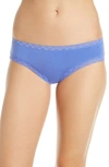 Natori Bliss Cotton Girl Briefs In Pale Blueberry