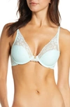 Natori Cherry Blossom Convertible Underwire Bra In Sea Spray