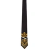 VERSACE VERSACE BLACK BAROCCO PRINT TIE