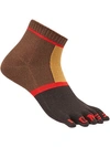 FENDI short colour block socks