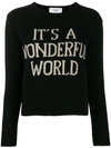 ALBERTA FERRETTI ALBERTA FERRETTI INTARSIA-KNIT JUMPER - 黑色