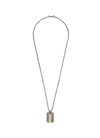 JOHN HARDY 'Classic Chain' rhodium silver yellow gold pendant necklace