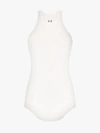 Rick Owens Ribbed Tank Top In White