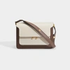 MARNI Trunk Bag in Antique Rose Gold and Red Leather