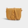 SEE BY CHLOÉ Hana Small Crossbody Bag in Pale Yellow Grained Go