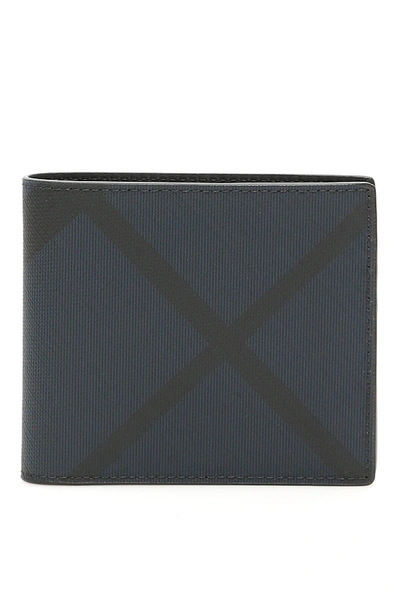 Burberry London Check Bifold Wallet With Id Card Case In Multi