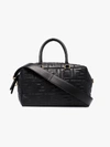 Fendi Boston Logo-embossed Tote - Black