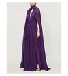DUNDAS SILK-CREPE GOWN AND CAPE