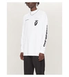 OFF-WHITE GRAPHIC-PRINT COTTON-JERSEY TOP