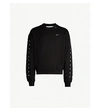 Off-white Diag Backbone Over Sweatshirt In Black Silver