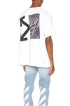 OFF-WHITE SPLITTED ARROWS OVERSIZED TEE,OFFF-MS133