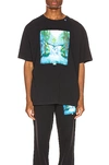 Off-white Waterfall Graphic Oversize T-shirt In Black Multi