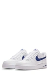 Nike Air Force 1 '07 3 Sneaker In White/ Deep Royal