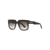 Tom Ford Christian 53mm Gradient Square Sunglasses - Black/ Gradient Smoke