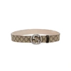 Gucci 4cm Gg Supreme Logo Coated Canvas Belt
