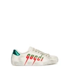 Gucci Men's New Ace Low-top Logo Sneakers In White