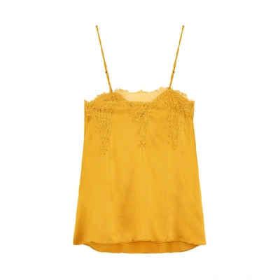 Cami Nyc Sweetheart Yellow Silk Charmeuse Top