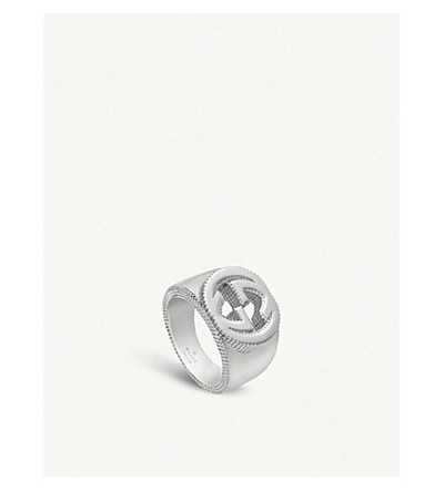 Gucci Interlocking G Sterling Silver Ring