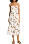 VINCE TROPICAL BLOOMS TWIST FRONT SUNDRESS,V592151054