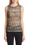 MISSONI POINTELLE KNIT TANK,MDK00041 BR002K