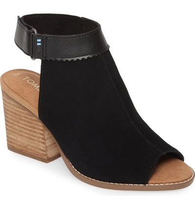 Toms Grenada Dress Sandals Women's Shoes In Black Suede